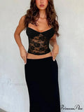 Transparent Lace Blossom Urban Mesh Crop Top