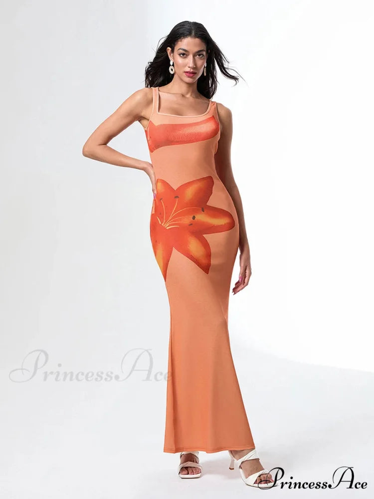 Uneven Neck Tank Sleeveless Wrap Bodycon Floral Vacation Dress