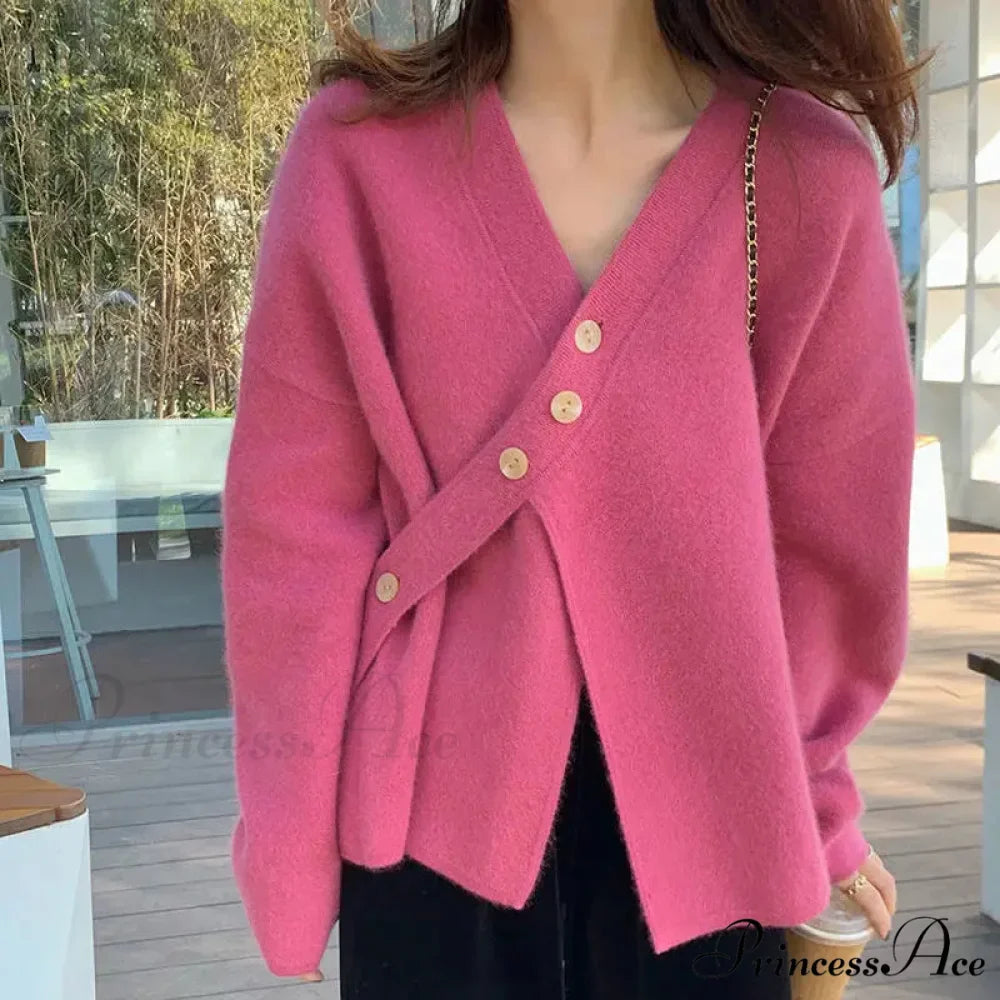 V-Neck Solid Simplicity Office Lady Autumn Knit Cardigan
V-Neck Stable Minimalist Professional Woman Fall Knit Cardigan