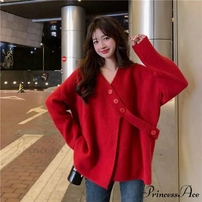 V-Neck Solid Simplicity Office Lady Autumn Knit Cardigan
V-Neck Stable Minimalist Professional Woman Fall Knit Cardigan