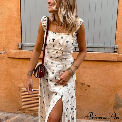 Warm Attractive Backless Sleeveless Extended Dress