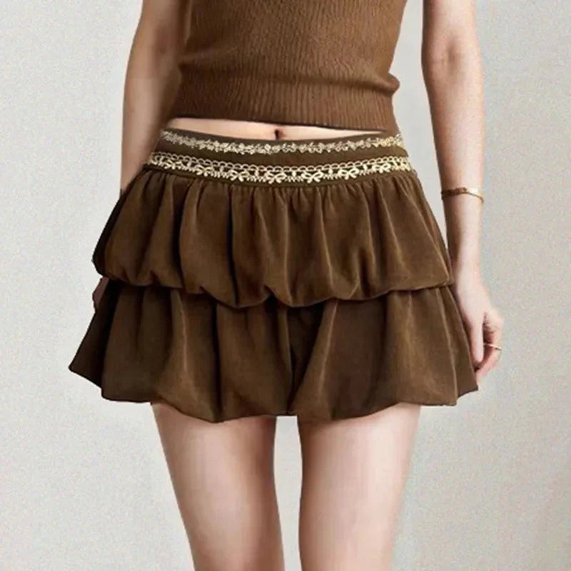 Jacquard Corduroy Retro Skirt