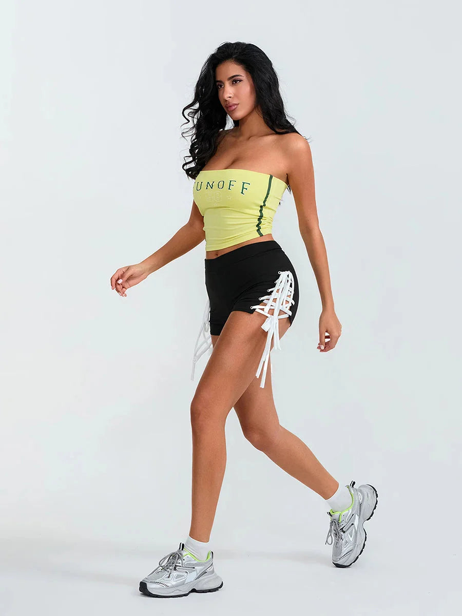 Side Cross Tie-Up Sport Short