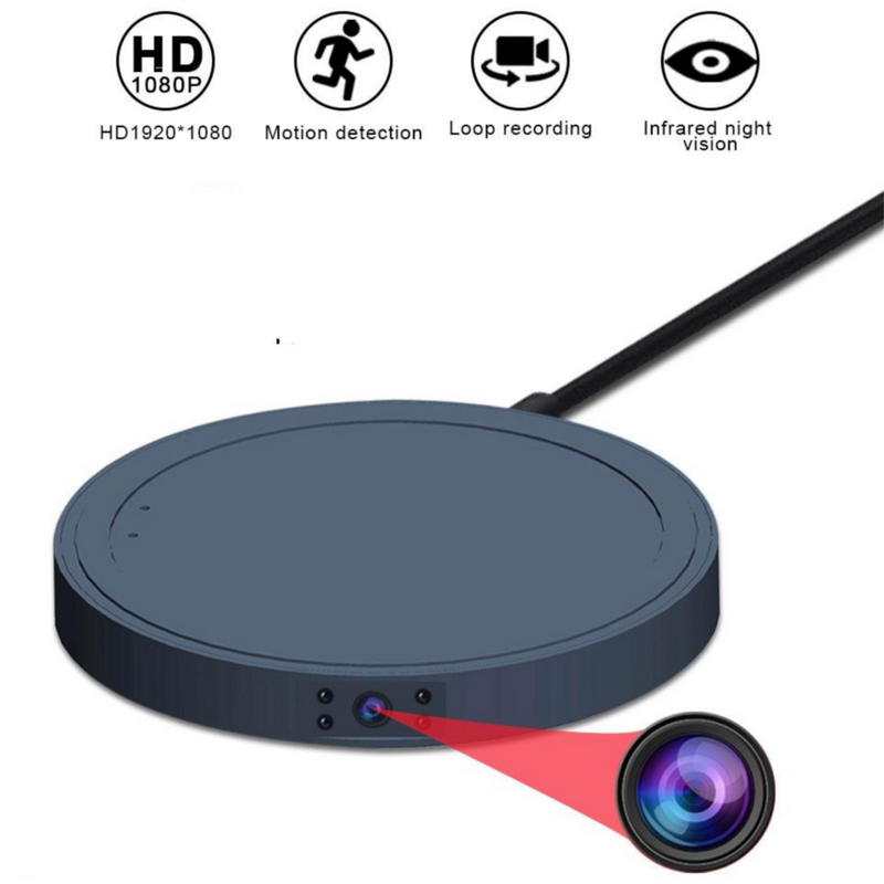 Smart Wireless Charger + Security Camera