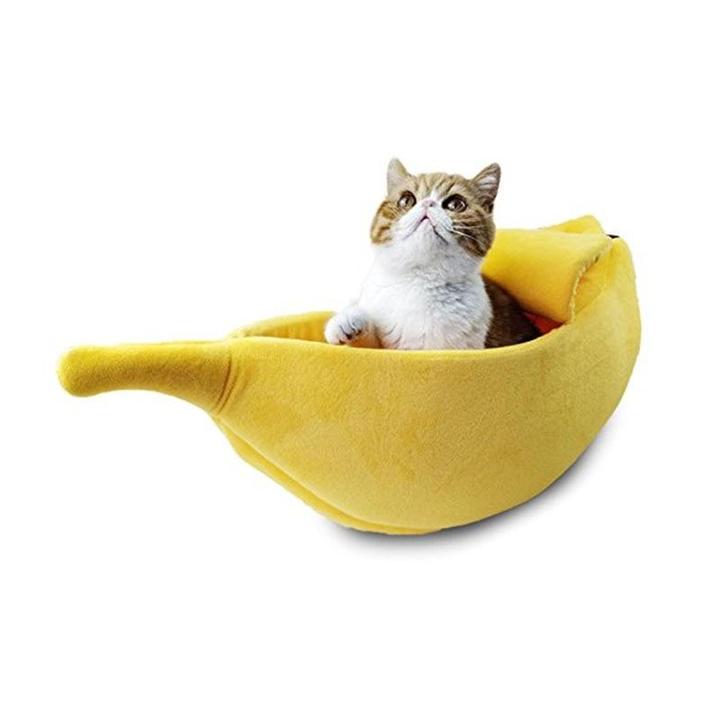Banana Cat Bed [Comfy & Fun]